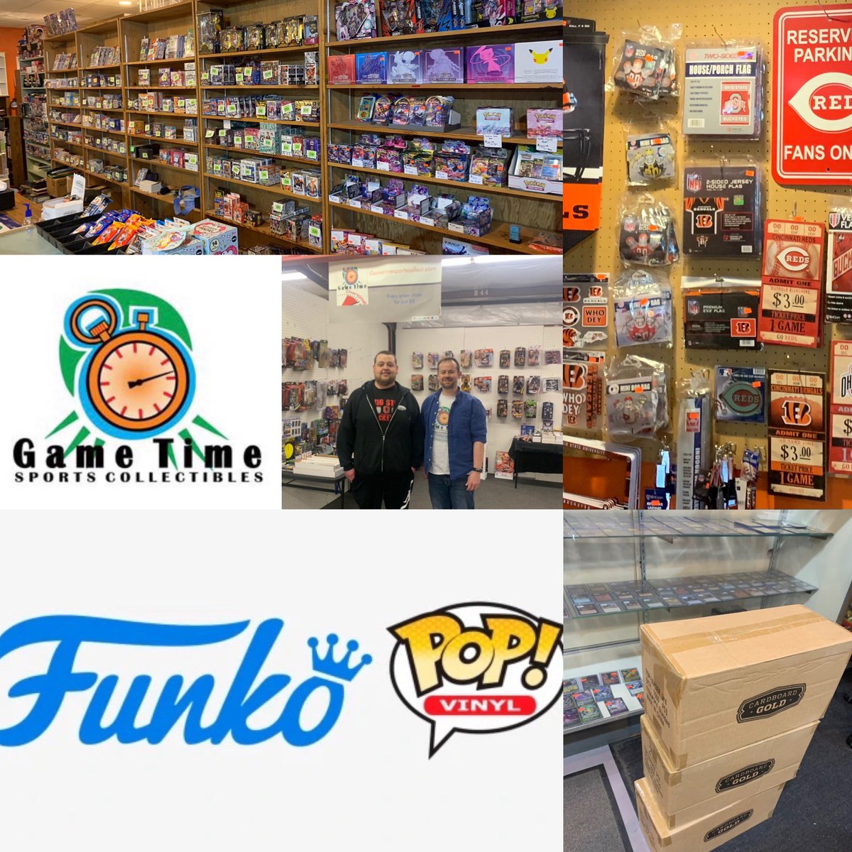 GameTimeCollect's tweet photo. We are stocked prepared for the weekend. Rumor has it there will be 50+ more funkos at Caesar Creek this Saturday. The Circleville store has tons of Boxes and is still sorting amazing recent pickups. Circleville Tuesday- Saturday ( noon-6pm)  Caesar Creek Saturday/Sunday ( 10-4) https://t.co/DOTJ2wfGYJ