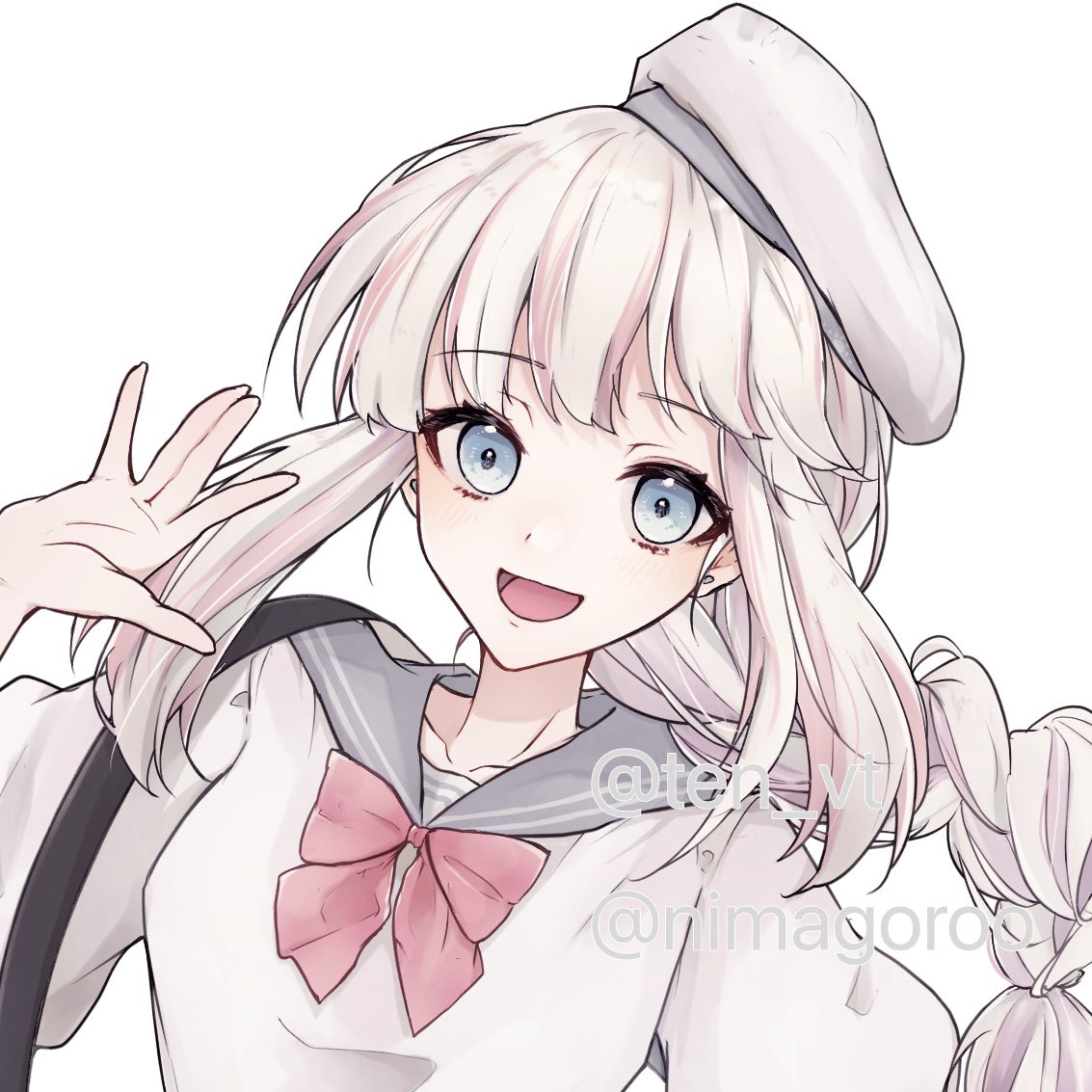 「顔の良さを見て欲しくてアップにしました」|てんたしのイラスト