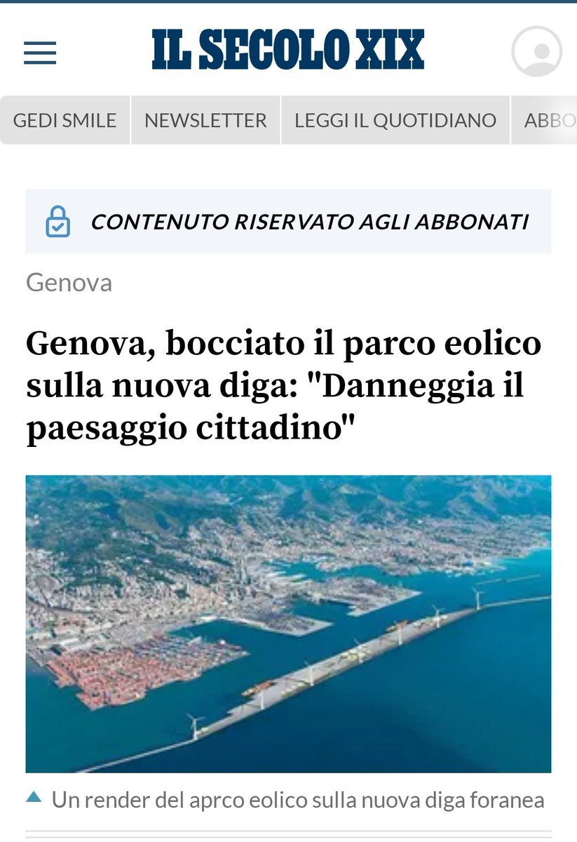 _stefaniap's tweet photo. @ComunediGenova possiamo parlarne? Perché il porto di Genova è bellissimo e non abbiamo bisogno di energia pulita, vero?? 😡😡😡 #sempreisolitiintetessi https://t.co/v1lbrNvBoZ
