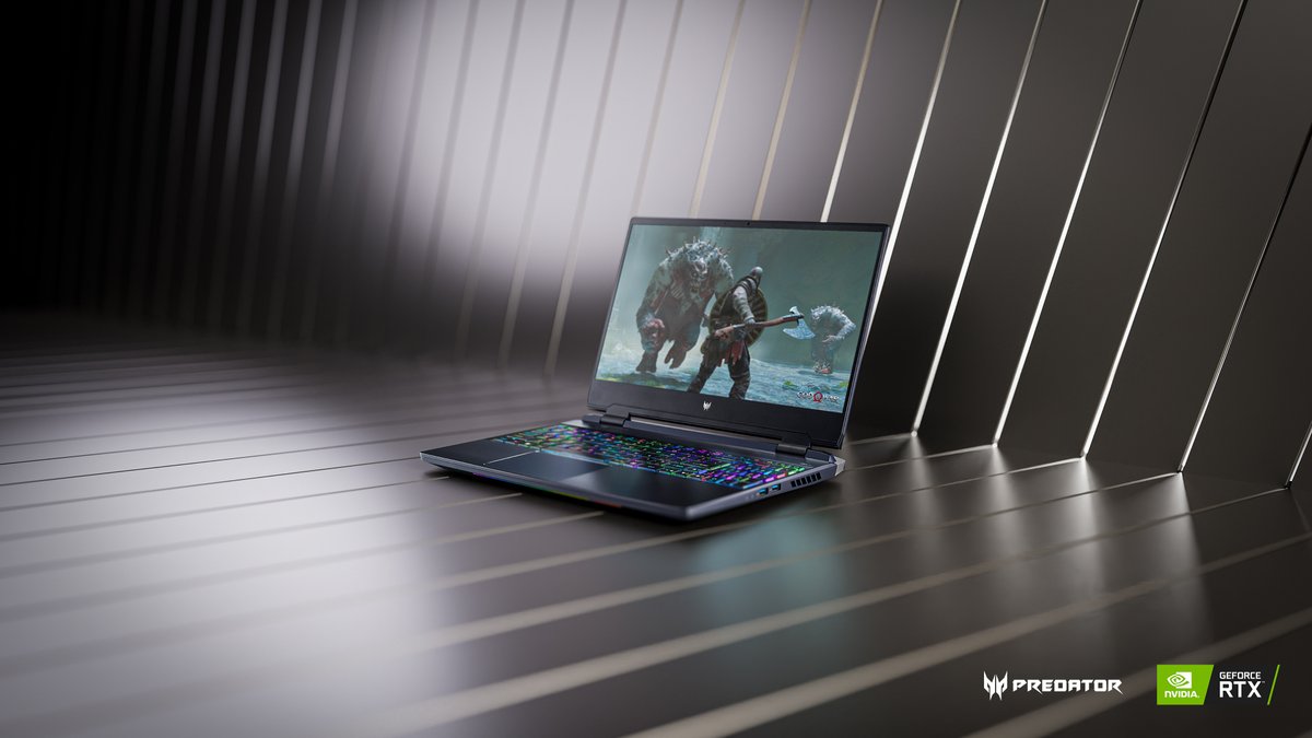LAPTOPS WE LOVE: This week we're spotlighting the Acer Predator Helios 300! 💚💻

• 165HZ / 3ms NVIDIA® G-SYNC display
• RTX 3070 Ti
• 5th gen Aeroblade3D fans

Reply with what game you would play on it and you could win a prize!