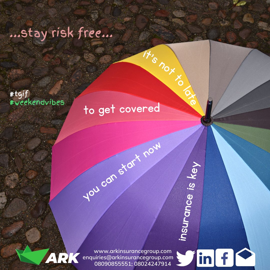 Insurance is more important than you think it is; get covered from eventualities

#TGIF #insurancebrokers #AllRiskInsurance #OnlineInsurance #motorinsurance #Insuretech #marineInsurance #healthInsurance #travelinsurance