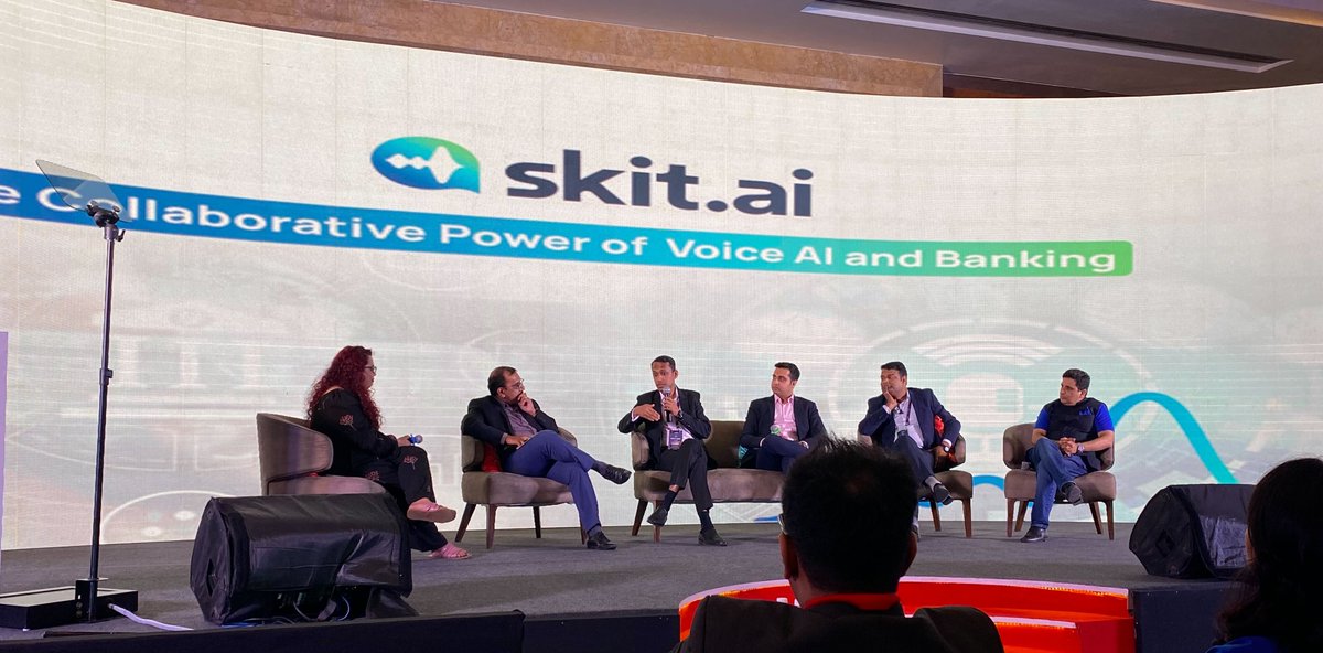 Skit_ai's tweet photo. We just witnessed an insightful panel discussion on "The Collaborative Power of Voice AI and Banking”.

Learn more - https://t.co/PwIqdkFSxW

#voicetechsummit https://t.co/c5pwuA8lDM
