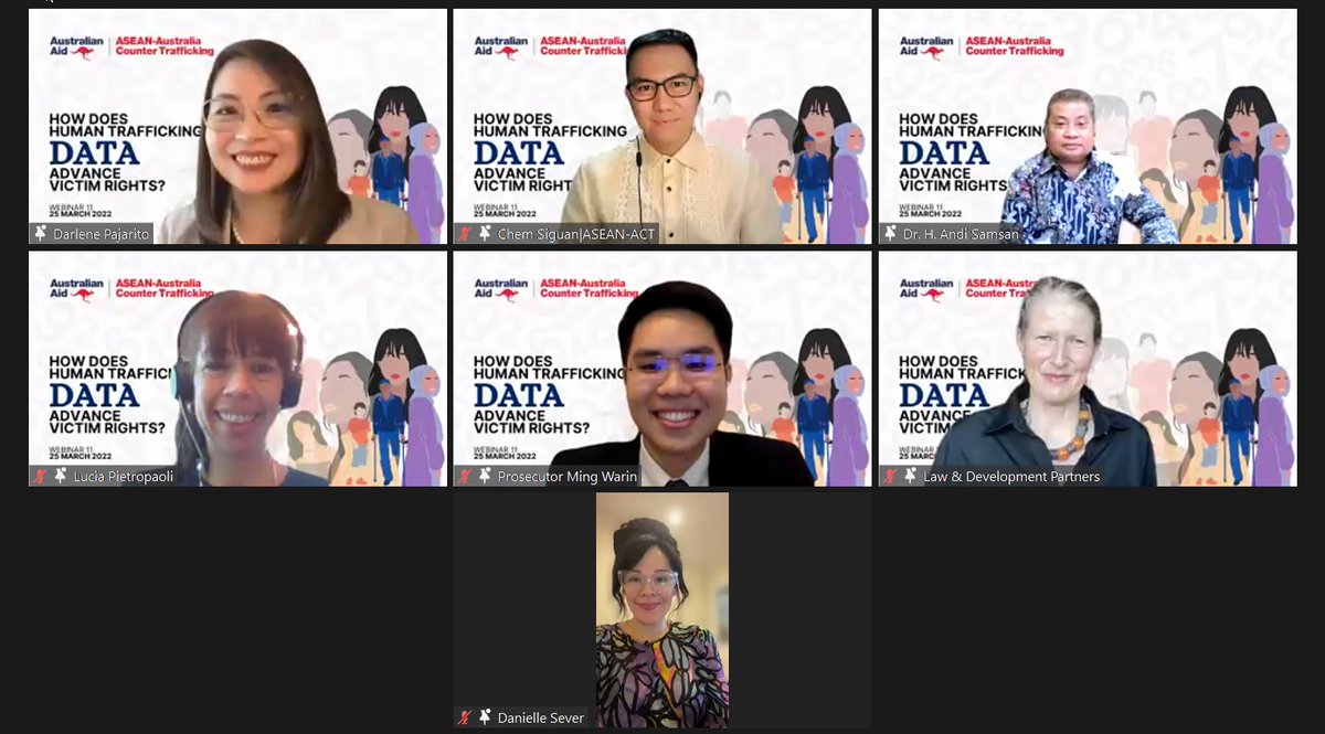 AusAmbASEAN's tweet photo. 📊#Data is vital to inform decisions made by victims, courts, police &amp; NGOs in #HumanTrafficking cases. Today #ASEANACT presented a study on the importance of data in efforts to combat human trafficking &amp; advance victim rights. Read more 👉 https://t.co/kyqwnnxz9Y https://t.co/jtExtm6MJg