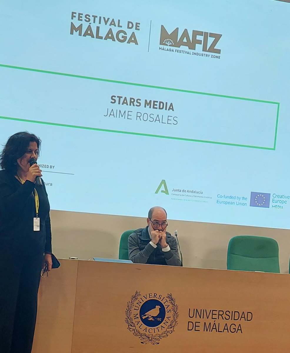 CulturaCuenta's tweet photo. Comenzábamos la semana en @festivalmalaga con #starsMEDIA con masterclass #Carlasimon, Oso de Oro @berlinale y concluimos con #Jaimerosales, el director español con mayor presencia en #Cannes #MEDIAprogEU @MAFIZMalaga
https://t.co/IsDARWfO6E https://t.co/paBt28sH18