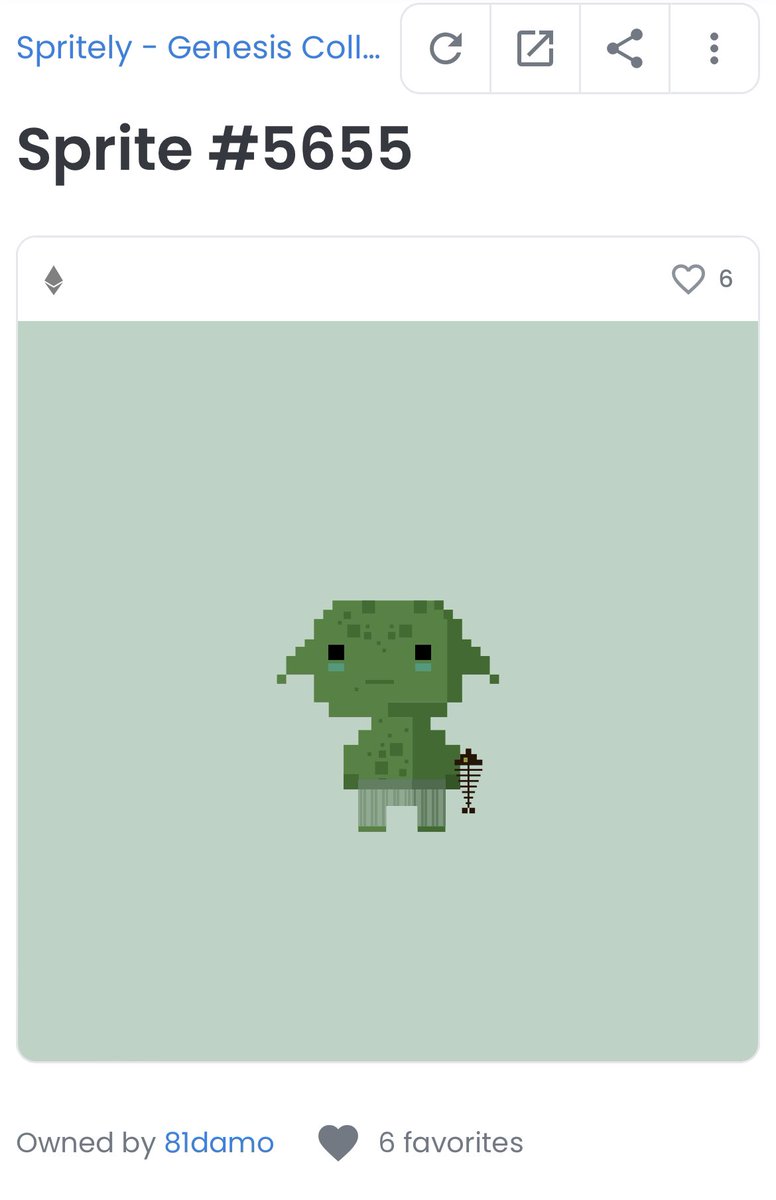 81damo's tweet photo. Many thanks to @SpritelyNFT for the Sprite #5655 !

✨ Cute, colorful, and diverse, the Spritely NFT™ genesis collection contains 6,000 Sprites from twelve unique classes and six distinct realms.

#NFT #NFTs #NFTCommunity #NFTCollector #NFTCollection #NFTArt #HappyDaMo https://t.co/RbFVFPW8oq