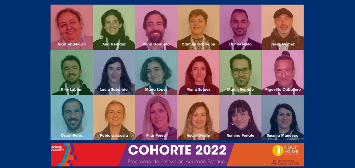 Qué mejor manera de cerrar la semana que presentándoos a la Tercera Cohorte del Programa de Fellows de <a href="/AA_Espana/">Acumen Academy España</a>! Enhorabuena a tod@s! openvaluefoundation.org/es/blog/conoce…