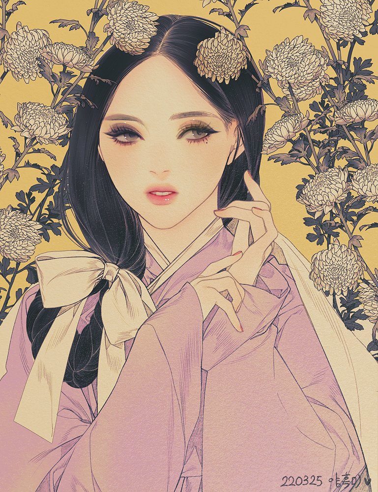 「🌸미인도🌸 」|양흑미uㅅuのイラスト