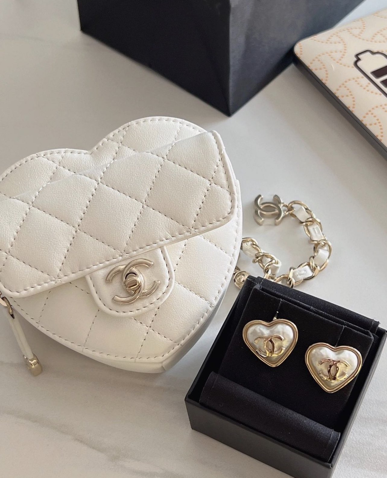 Chanel Heart Shaped Bag Details • Petite in Paris