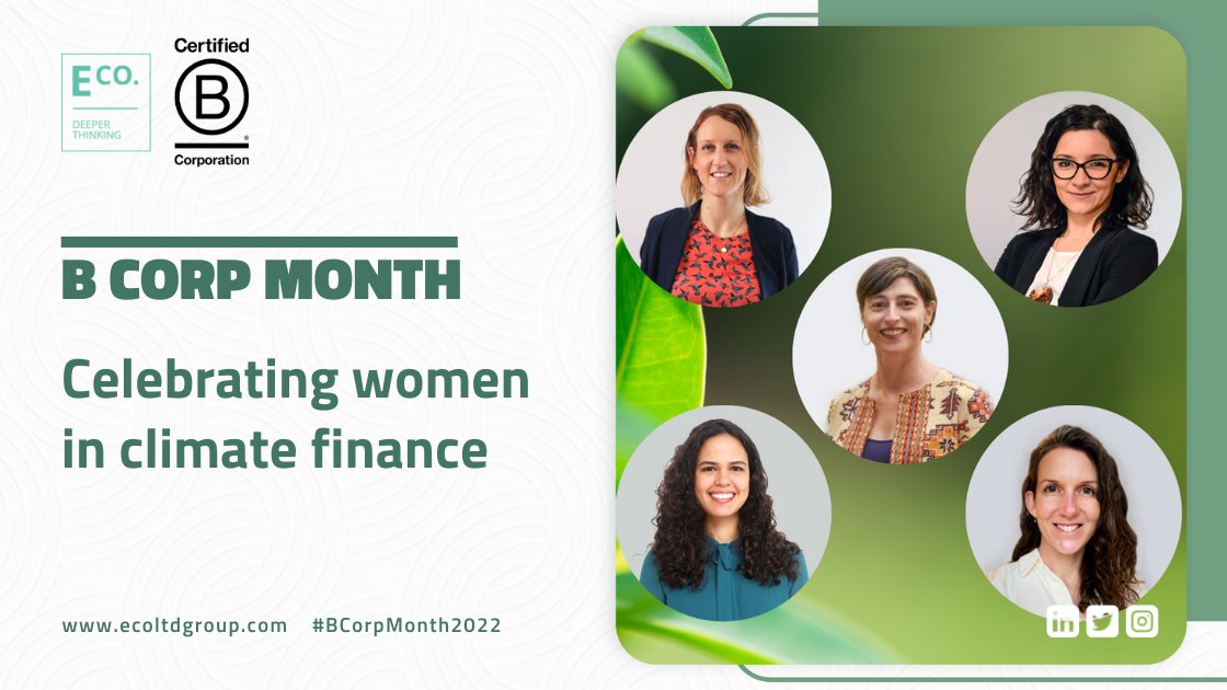 #BCorpMonth2022 | During March, as we celebrate #IWD2022, <a href="/BCorpUK/">B Corp UK</a> wants to hear how their members celebrate women | We asked the women of E Co. to answer questions about gender in #climatefinance, career advice and biggest influences: bit.ly/3wCCCQc | #WomeninBusiness
