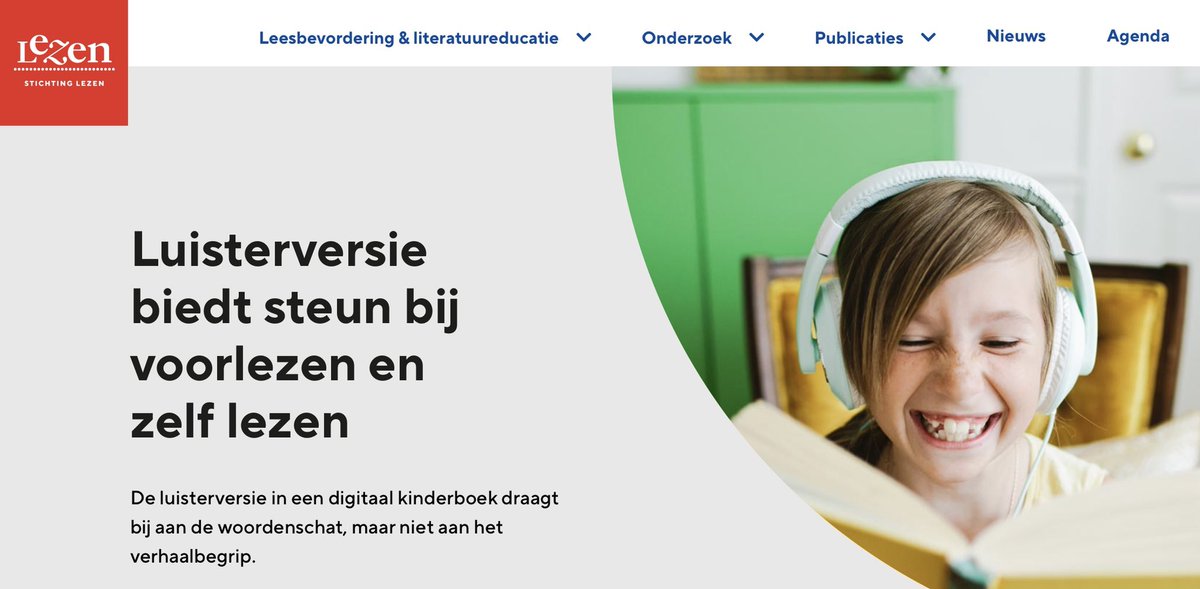 Kinderen met het risico op een taalachterstand hebben baat bij digitale #prentenboeken met een voorleesfunctie, lezen.nl/onderzoek/luis…. Verder #lezen?
didactiefonline.nl/artikel/voice-…