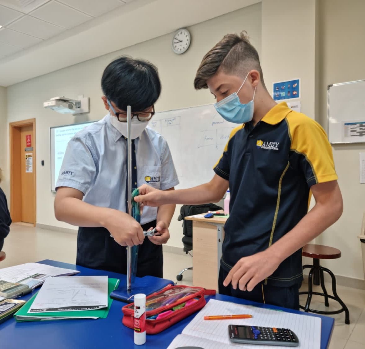 In Physics, our #AmityADYear9 students have wrapped up Term 2 investigating moments #AmityADCollaboration #AmityADPhysics #AmityADScience