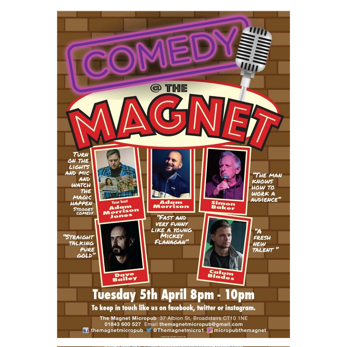 Its back get yourself to the magnet  <a href="/DaveBaileyComic/">Dave Bailey Comedian</a> <a href="/Adam___Morrison/">Adam Morrison</a>