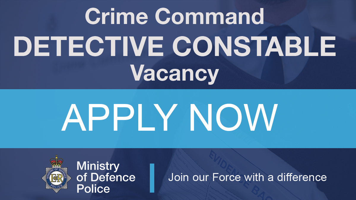 Ministry of Defence Police on Twitter "Are you a qualified Detective