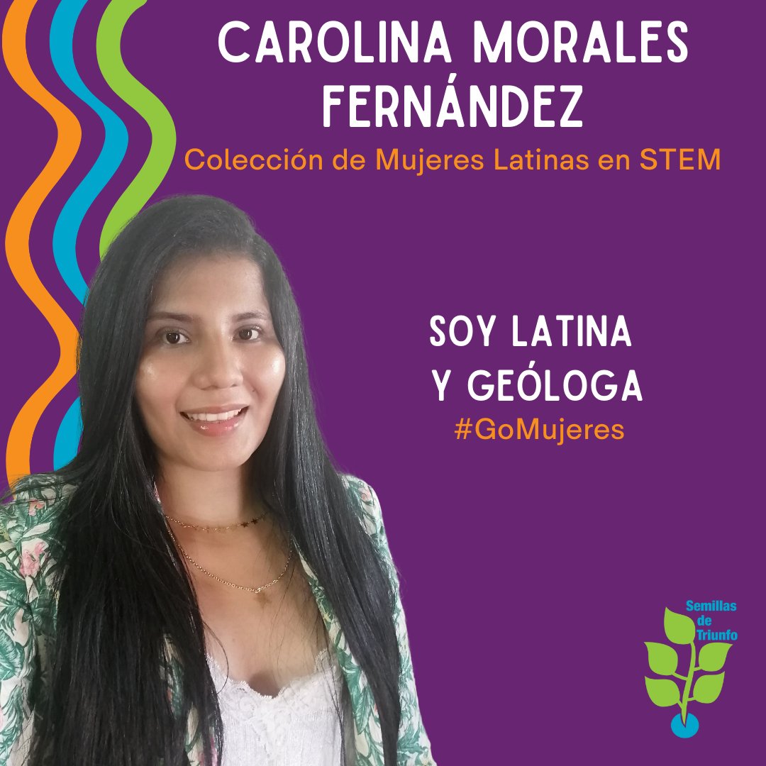 CienciaPR's tweet photo. ¡Celebrando a las #LatinasEnSTEM! Presentamos a Carolina Morales quien es geológa ⛰ y colombiana 🇨🇴. También es experta en los Semilleros de Investigación en Sedimentología 🪨 ¡Sigamos resaltando a científicas latinas donando hoy en https://t.co/hDLIKWaYOp! #GOMujeres2022 💜 https://t.co/h7OZyBHcZO