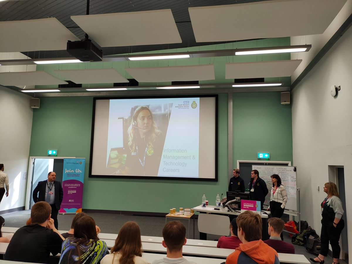 Thank you to South West Ambulance Trust for giving their time today to speak to many of our Level 3 students about careers in IT within the trust. <a href="/ExeCollBIT/">ExeCollBIT</a> <a href="/ExeterCollege/">Exeter College</a> #Careers #execollproud