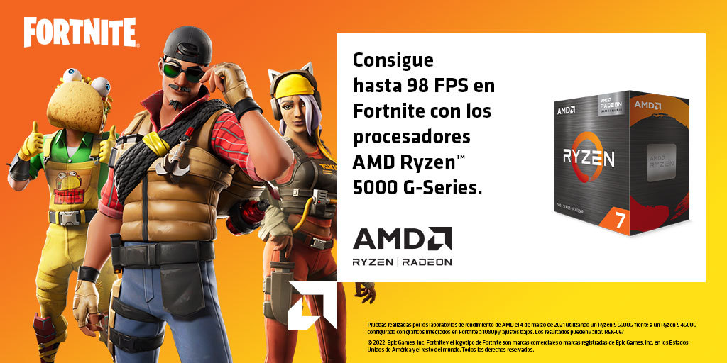 lifeinformatica's tweet photo. Empieza la nueva temporada de Fortnite bien equipado con los procesadores 5000 G-Series de @AMD_Espana 💪🏼
Más información en el enlace:
➡️https://t.co/pTX84qPlkQ
@aorus_es
#LIFEgaming #AMD #fortnite #LIFEinformatica #nuevatemporada #gamingpc #lifestyle https://t.co/jqcZkbqOCc