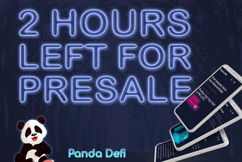 PandaDefi2's tweet photo. 🐼2 HOURS LEFT FOR PRESALE🐼

📍Are you ready?🔥
.
.
.
.
.
.
#DeFiProject #defiyield #DeFiChain #definews #crypto #avax #matic #bnb #bitcoin #crypto #DeFi #cryptocurrecy #CryptoNews #BSC #BSCgem #BSCNews #CryptoSignals https://t.co/OsoEQqlJjc