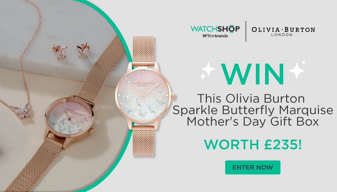 💕#COMPETITION TIME 💕  #WIN this <a href="/OliviaBurtonLDN/">Olivia Burton</a> Sparkle Butterfly Marquise Mother's Day gift box worth £235!

To enter:
1. Follow <a href="/WatchShop/">WatchShop</a> 
2. Follow <a href="/OliviaBurtonLDN/">Olivia Burton</a> 
3. Like, RT and Comment below #WATCHSHOPWINS

Ends 28/3 @ 2pm! T's&amp;C's apply: ow.ly/44jt50CEuP8