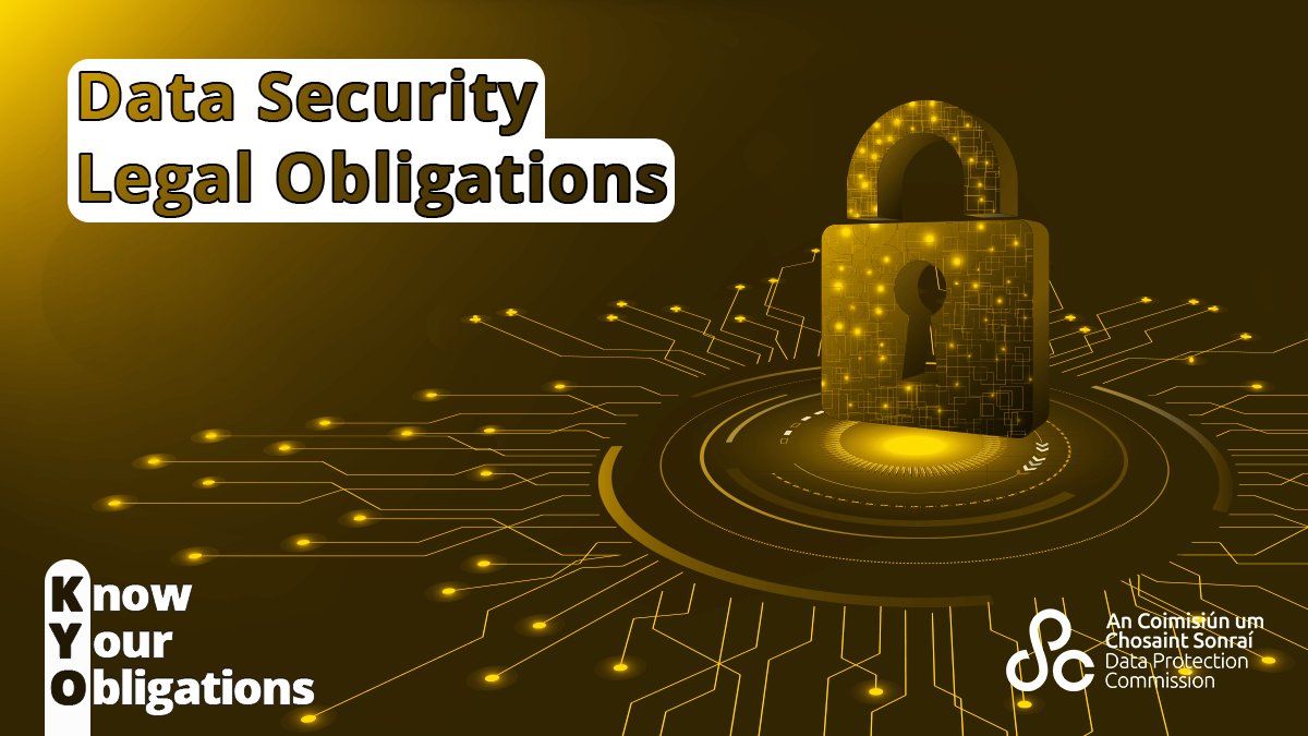What are the principles of data security under the GDPR? The Law - There is an obligation on organisations to implement appropriate technical and organisational measures to ensure a security level appropriate to the risk. Learn about Data Security here: dataprotection.ie/en/organisatio…