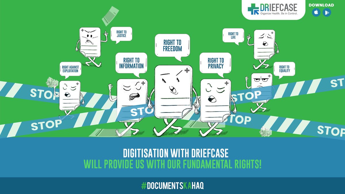 DRiefcase's tweet photo. Documents ke haq ki baat DRiefcase ke saath!

Register now: https://t.co/Z2dLT1uzhI

#Documentskahaq #HealthLocker #Healthrecords #digitalrecord #securedocument #medicalrecords #DigitalHealth #healthapp  #digitallocker #RecognisedByABDM #DigitalHealthlocker #driefcase https://t.co/UiLUByIkVz
