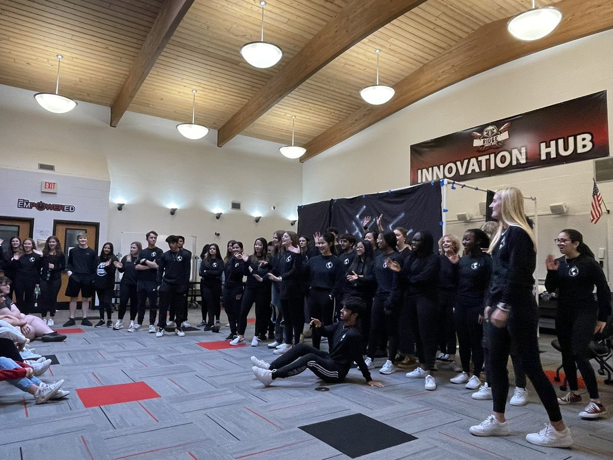 It was great to see some former Ridge students and current <a href="/FirebirdTweets/">FirebirdTweets</a> peer counselors perform the “Med Show” today. #ridgechampions #WEareLakota