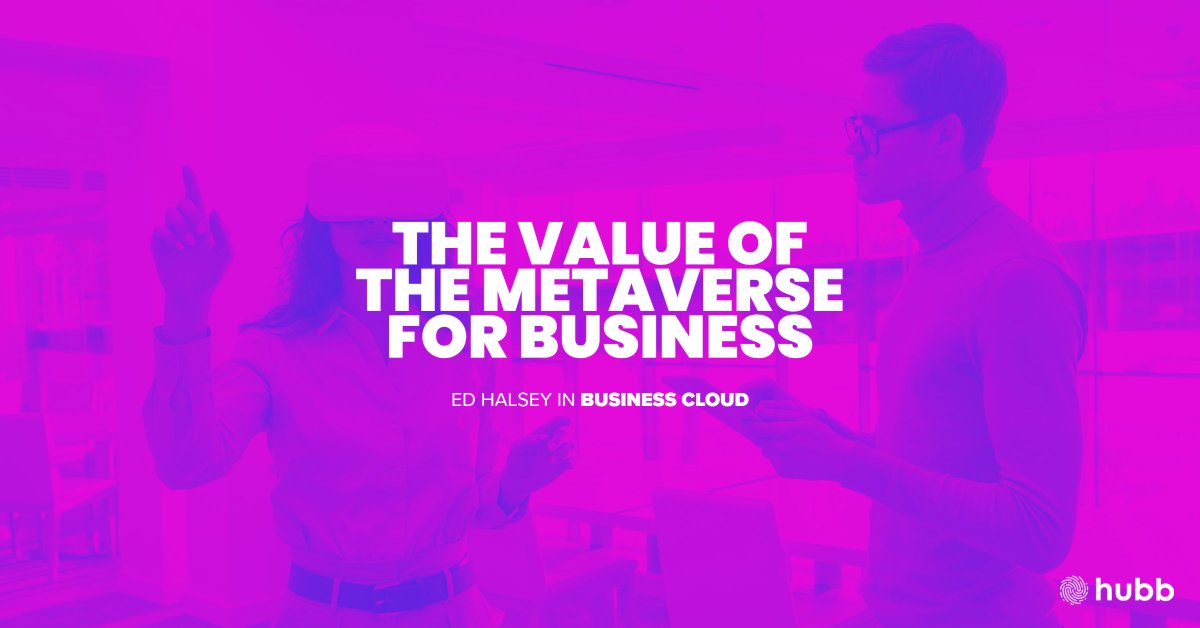 HubbInsure's tweet photo. Business Cloud talks to hubb COO Ed Halsey, about why hubb is moving into the metaverse and the value this brings to them internally.

📖 READ HERE: https://t.co/YMWGamFDTZ

#Metaverse #Insurance #Business #Broker #UsageBasedBroking https://t.co/LlmqARAzU8
