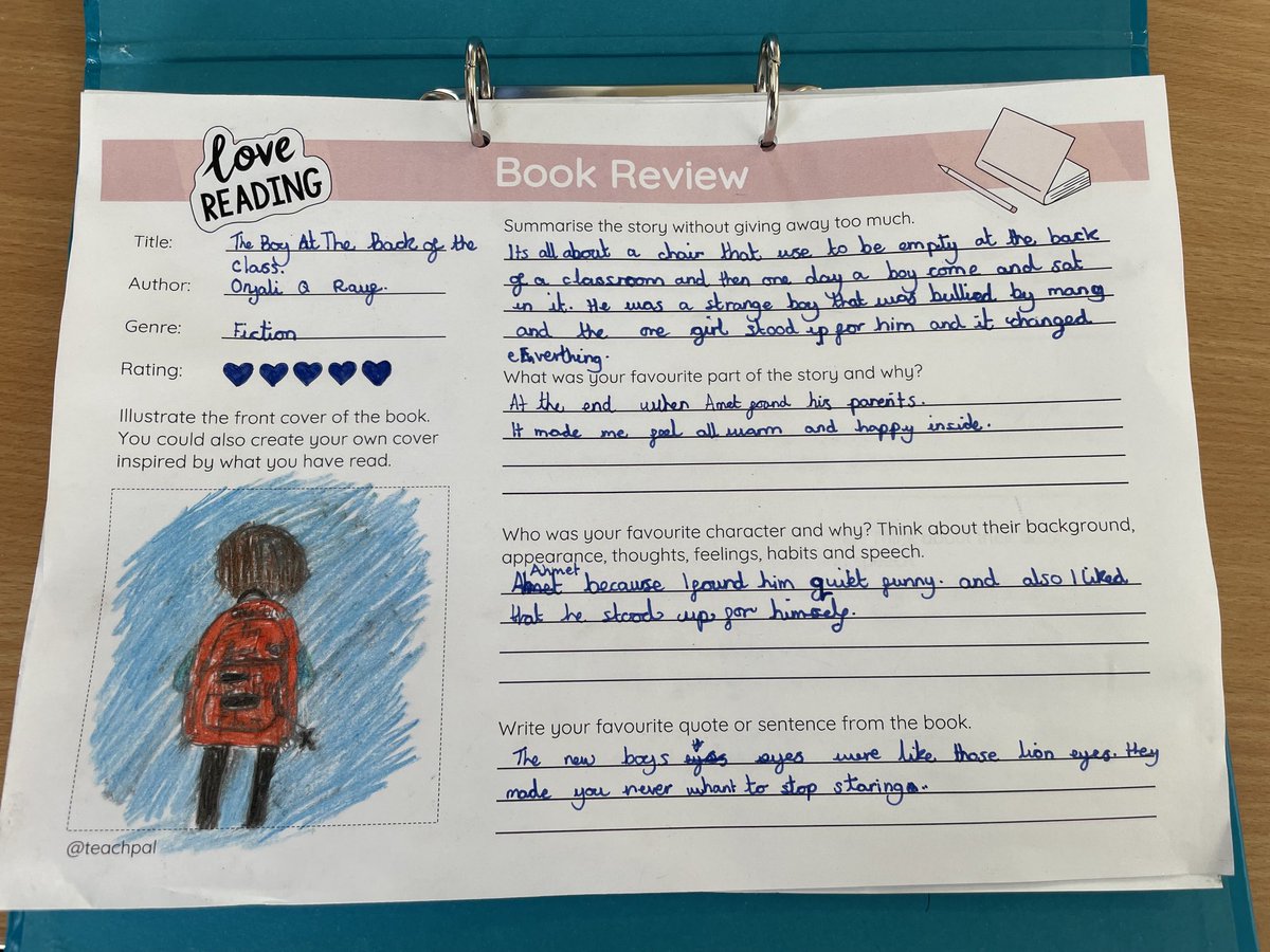 AvonwoodHead's tweet photo. Lovely flicking through the many book reviews in @AvonwoorYear5 Atlantic class today. Every Avonwood classroom has a display of recommended reads with the challenge to read &amp; review them all over the course of the academic year. #ReadingForPleasure #InspiringWonder https://t.co/lSmYyWmPvw