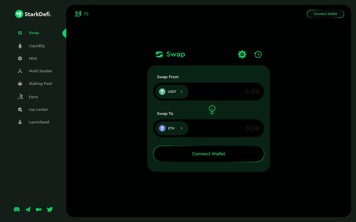 Oh no! Looks like we're creating something insane 🤯. Catch a glimpse of StarkDeFi coming to #StarkNet. Stay tuned to this space!!
.
.
#starkdefi #defi #permisionless #decentralized  #defisolution #AMM #argent #swap