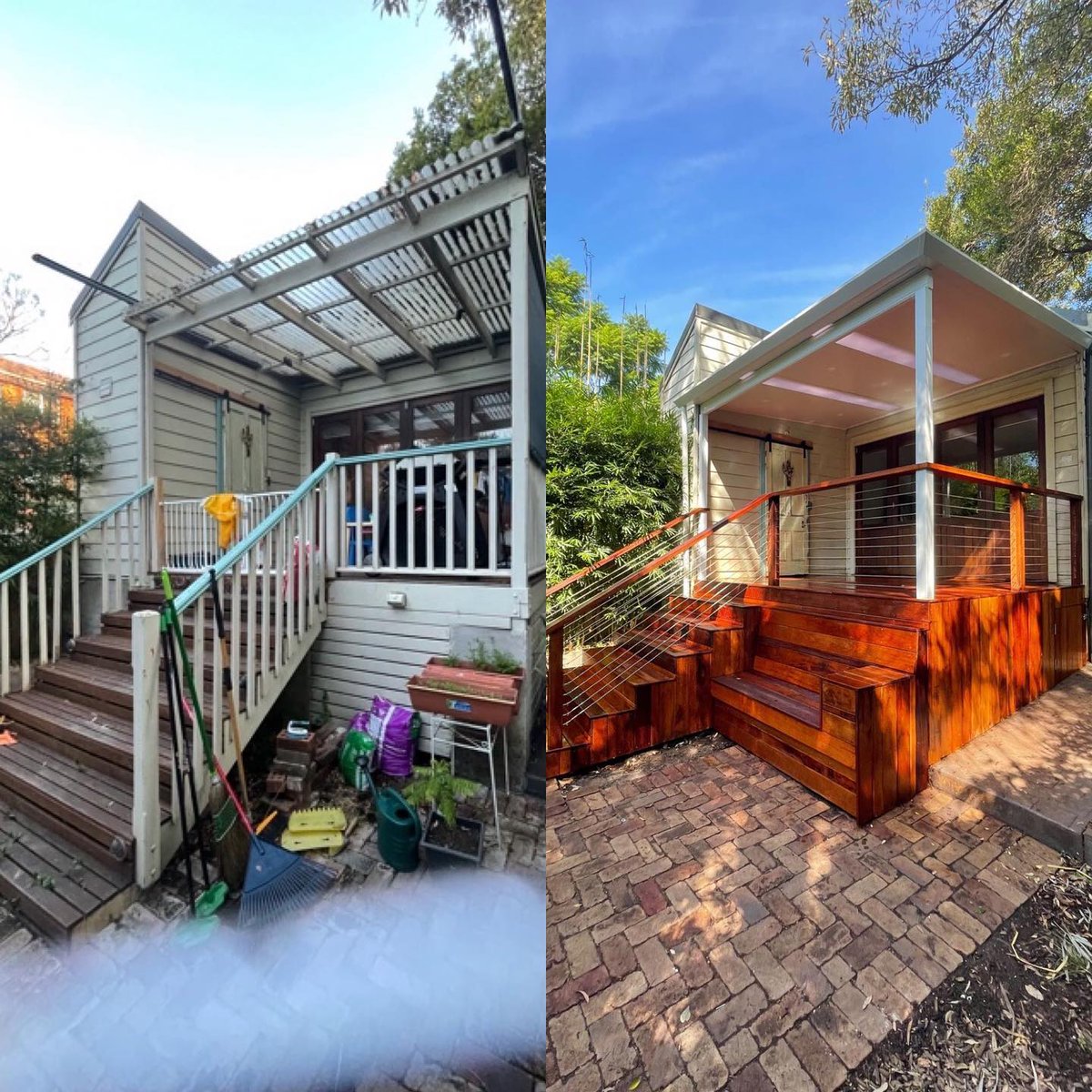 5Decking's tweet photo. Before and After shot #beforeandafter #sydneydecks #stratcooutback https://t.co/9h2XZpLND1 https://t.co/WXb4O1GUod