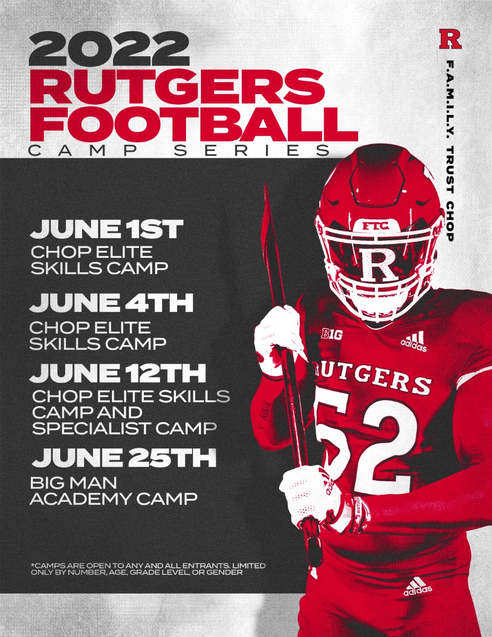 Rutgers Football on Twitter &quot;2025 Rutgers Football Camps are LIVE ‼️ 🔽
