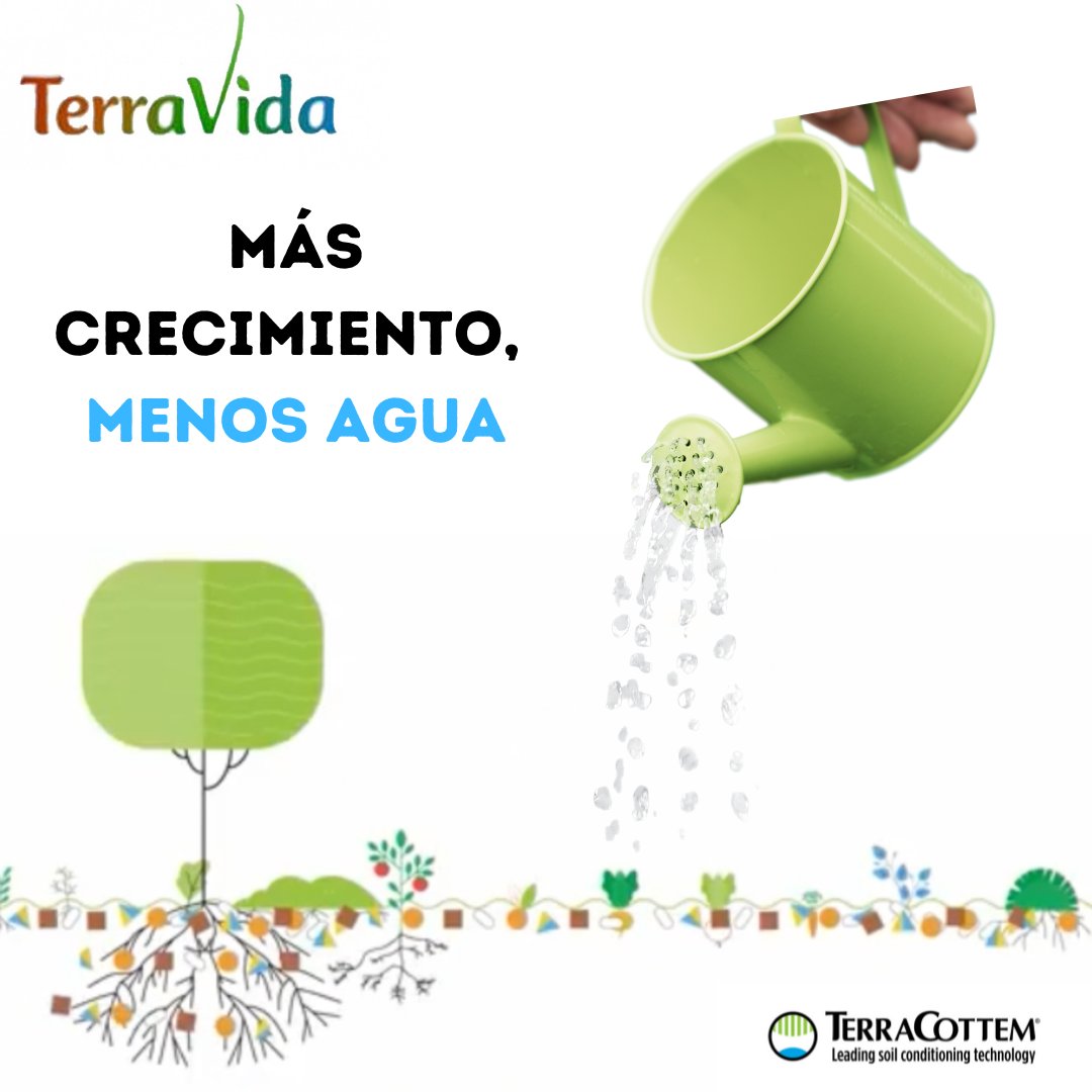 TerraVidainfo's tweet photo. Si bien las lluvias de estos días han llenado los embalses, seguimos por debajo de la media. El consumo responsable es imprescindible para la sostenibilidad de los recursos hídricos 💧🌱

TerraCottem ayuda a reducir en hasta un 50% el consumo de agua de riego en tus plantaciones https://t.co/RhHFaHbbFY