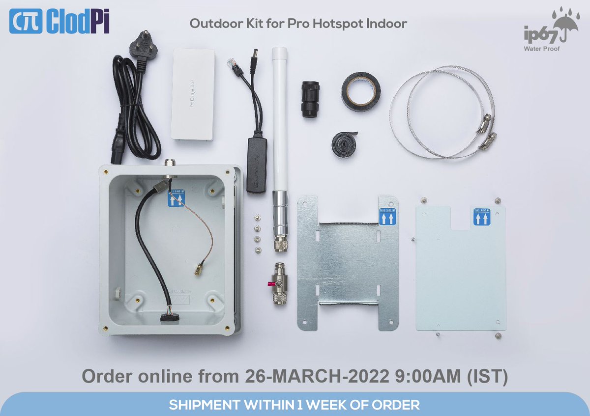 clodpilabs's tweet photo. With ClodPi's Outdoor kit, open up an abundance of opportunities, by mounting the indoor hotspot off-grid onto the side of buildings, houses and roofs - an ideal solution for wider coverage!
#Helium #LongFi #IndiaWantsHelium
#ThePeoplesNetwork #ClodPi
https://t.co/0WKqhHaShq https://t.co/F1s2RDqKwE