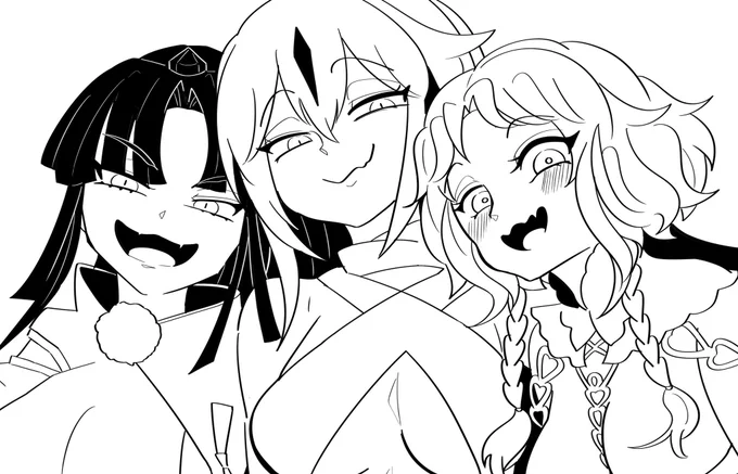 おなごを描いてる 