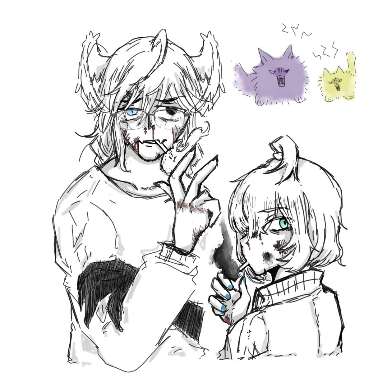 HeinzNg's tweet photo. #Artsuki #DrawMillie

この二人顔面が性癖すぎてやばい、 https://t.co/dUweG7r4wd