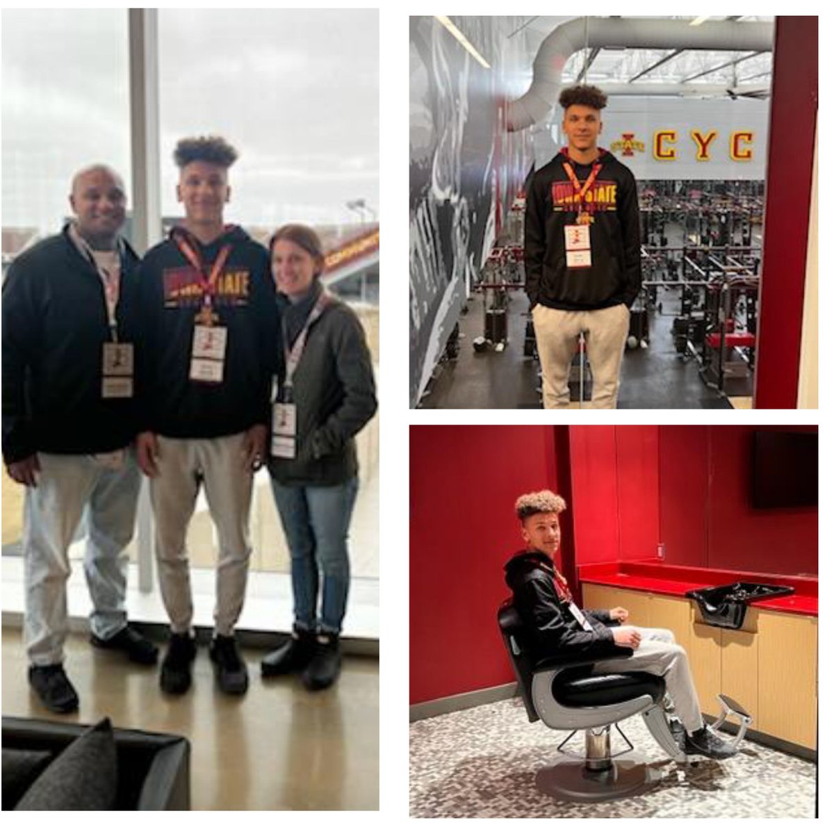 CONGRATS to student-athlete <a href="/curtishorras2/">Curtis Horras</a>, who was a guest w/parents Jared &amp; Nicole Horras at ISU's spring practice! Enjoy your recruiting experiences the next 2 years! Dynamic <a href="/ColfaxMingofb/">Colfax-Mingo FB</a> player on the field and an even better young man &amp; person and off the field! #WeAreCM