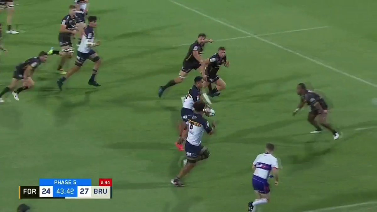 ScrumESPN's tweet photo. ¡Tremendo try de Manasa #Mataele para #Force! Iban a hacerle un 2-1 y era try de #Brumbies... pero leyó la jugada, interceptó y todo terminó en el in-goal contrario.
⏰ En 46', 🔵 31-27 🐴
⭐ En vivo en #StarPlusLA: https://t.co/ga8g8rP1MP
#MiraloEnStarPlus https://t.co/Sa2HcDgLM9