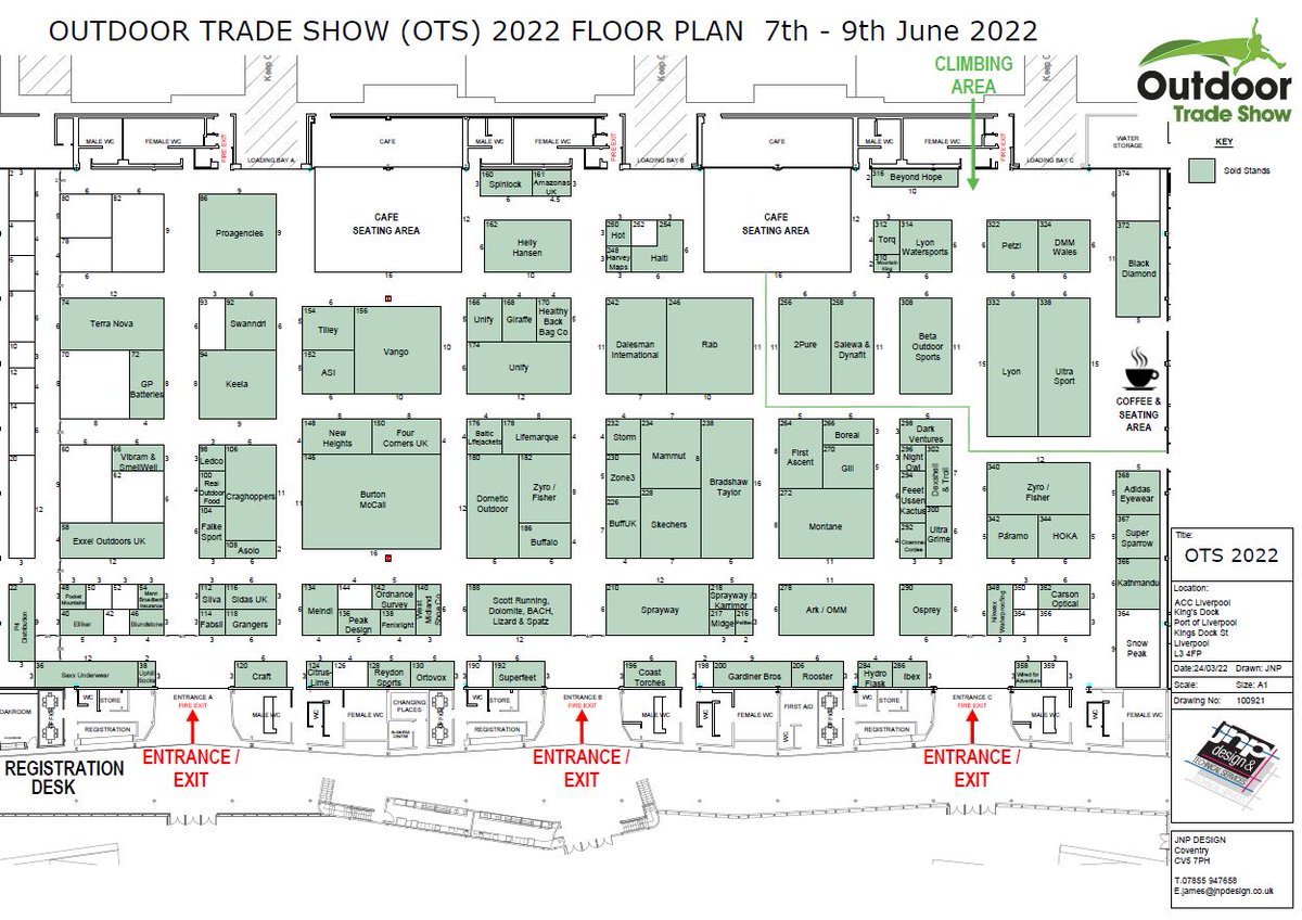 OTS__UK's tweet photo. Early bird discount ends Sunday, don't delay booking your stand. See the latest plan and exhibitors at https://t.co/NeCUPjuenA #tradeshow #outdoorindustry #eventsindustry #earlybirdoffer https://t.co/xMBDolYWzO