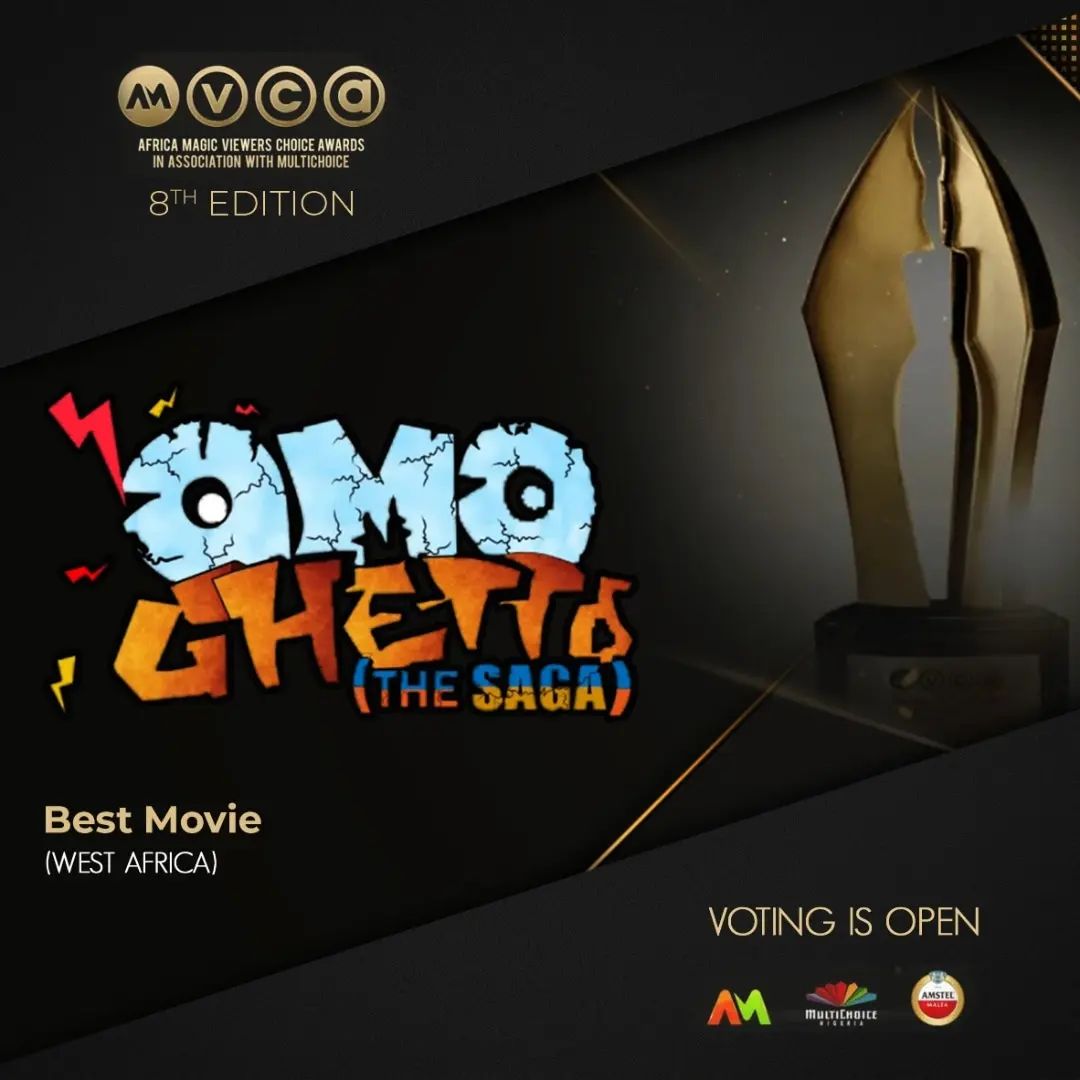 SceneonePd's tweet photo. Ko por ke!!!! 🔥🔥🔥🔥

@omoghettothesaga has been nominated for the #AMVCA8 Best Movie (West Africa)

Let's go get this guys 💪💪💪 Ji Masun!!!!!! 

#OmoGhettoTheSaga #oMOGHETTOTHESAGAMovie #highestgrossingfilm #highestgrossingnollywoodmovie https://t.co/bGzu03mWbb