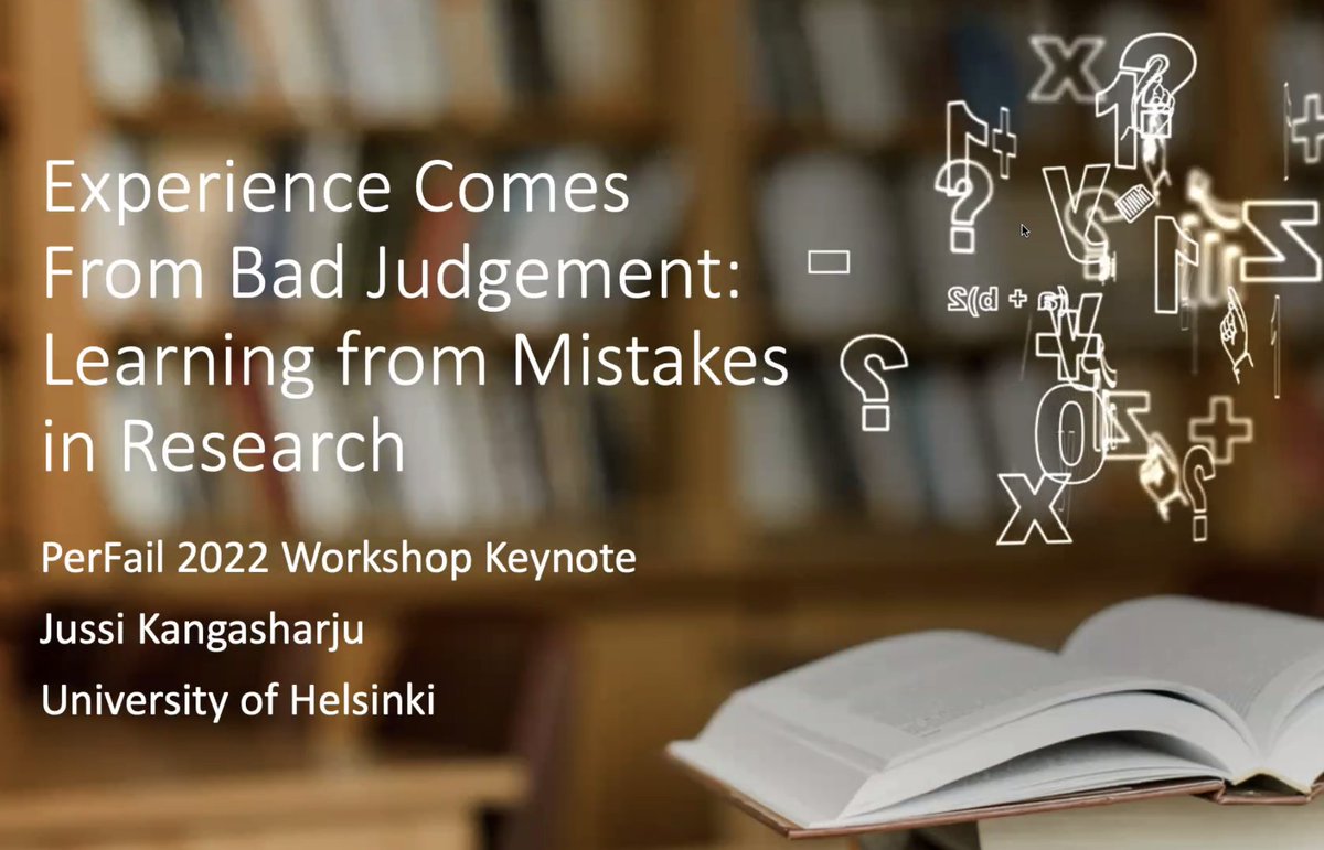 Ella_Peltonen's tweet image. The #PerFail2022 workshop of negative results starts with a keynote by @kangasharju! #Percom2022
