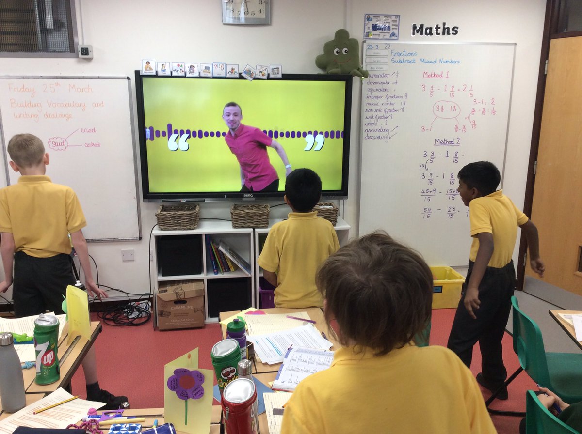 parkroadtimp's tweet photo. Year 5 are using dialogue in their mystery stories, so we used Super Movers to recap how we punctuate dialogue .
#SuperMovers #SaidIsDead https://t.co/kOGhHvamWg