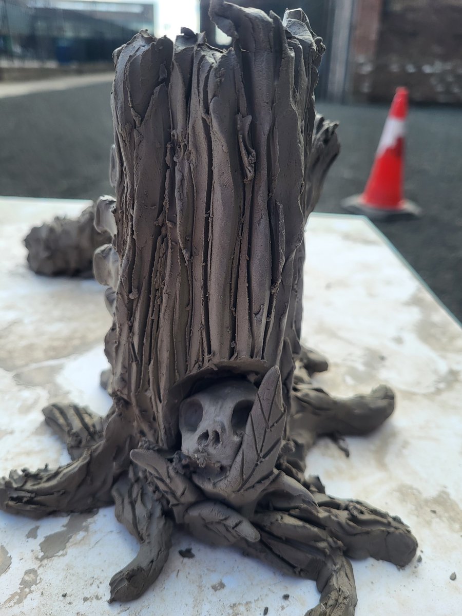 NatMiningMuseum's tweet photo. We had a lovely day yesterday with @Dalkeith_Arts who created their own clay sculptures, part of our Weathering Earth exhibition! We can't wait to see how they change after being "weathered" #Midlothian #ClimateBeacon #ClimateNeedsCulture https://t.co/I7NBMMQuVL