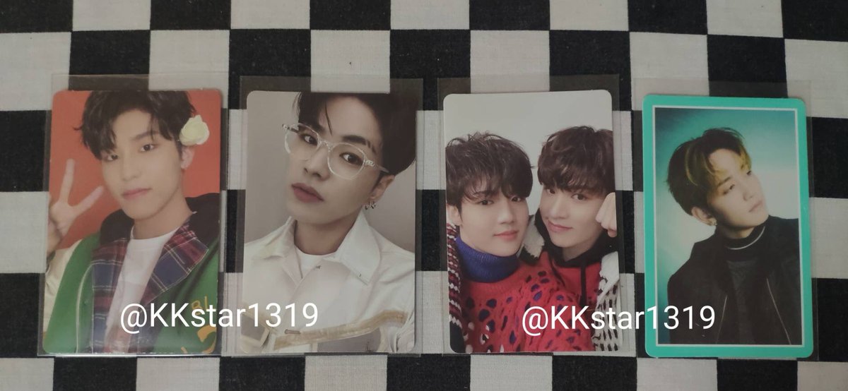KKstar1319's tweet photo. ꒰พร้อมส่ง การ์ด꒱🎀🌷
-จองอู 70฿ *มีตำหนิ
-แจฮยอก 100฿
-โดยอง จองฮวาน 80฿
-มาชิโฮะ 60฿
🌱รวมส่งแล้วทุกใบ
สนใจdmมาได้เลยน้า ขอดูเพิ่มเติมได้นะคะ #ตลาดนัดtreasure #ตลาดนัดเด็กสมบัติ https://t.co/8We5WvrwBa