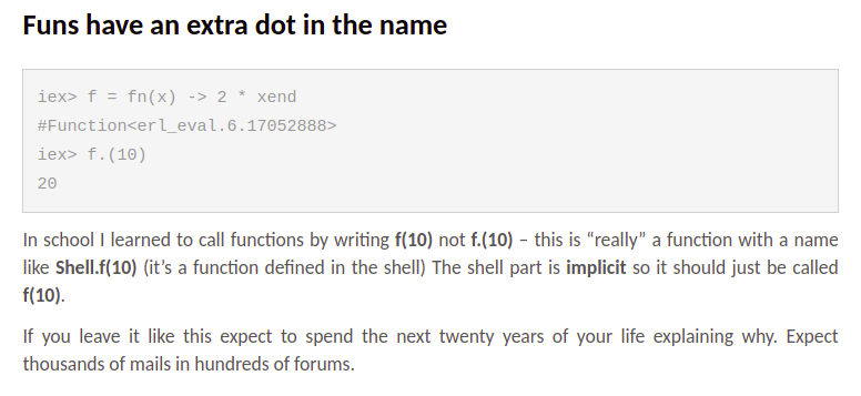 adolfont's tweet photo. @josevalim @TylerAYoung @rhamorim True.
"Funs have an extra dot in the name"
Archived version of
A Week with Elixir
Joe Armstrong
31 May 2013
https://t.co/s6WDLxkMuZ https://t.co/IgAMP7DuZ4
