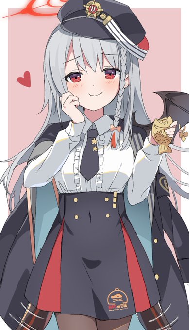 ハルナの尻尾がかわいいという落書き #ブルアカ 