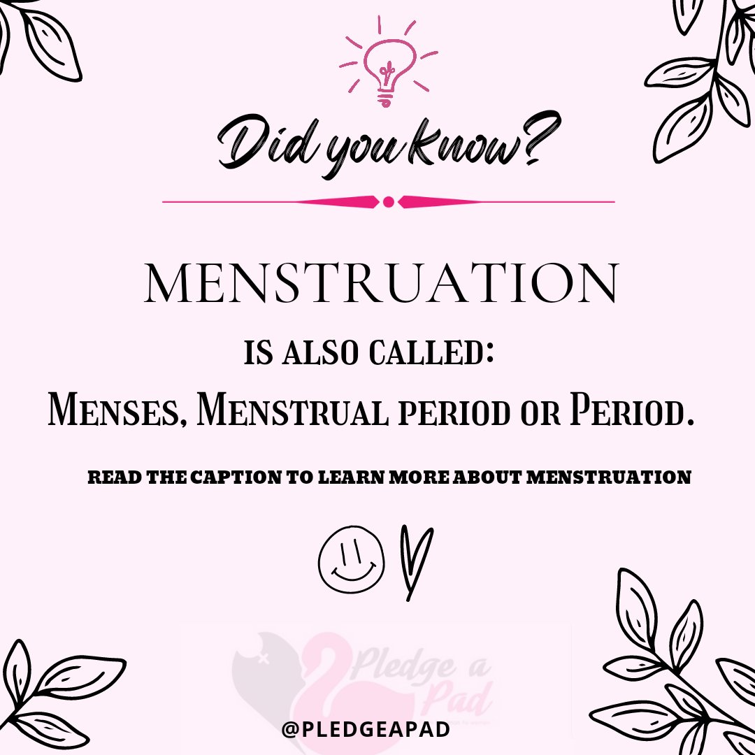 💕#FunFactFriday 
.
Girls start menstruating at the average age of 12. However, girls can begin menstruating as early as 8 years of age or as late as 16 years of age. Women stop menstruating at menopause, which occurs at about the age of 51.
.
Follow PAP on Instagram 🥰