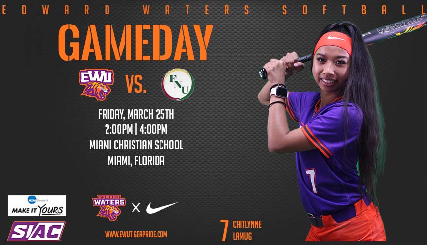 EWU_Athletics's tweet photo. Softball Gameday Info:
#EWUSB π @FNUAthletics
β° 2:00pm | 4:00pm
π Miami Christian School | Miami, Florida
#BeatFNU! #RYSEWU #TigerPride!π
π₯ https://t.co/jv1FXeHgvn
