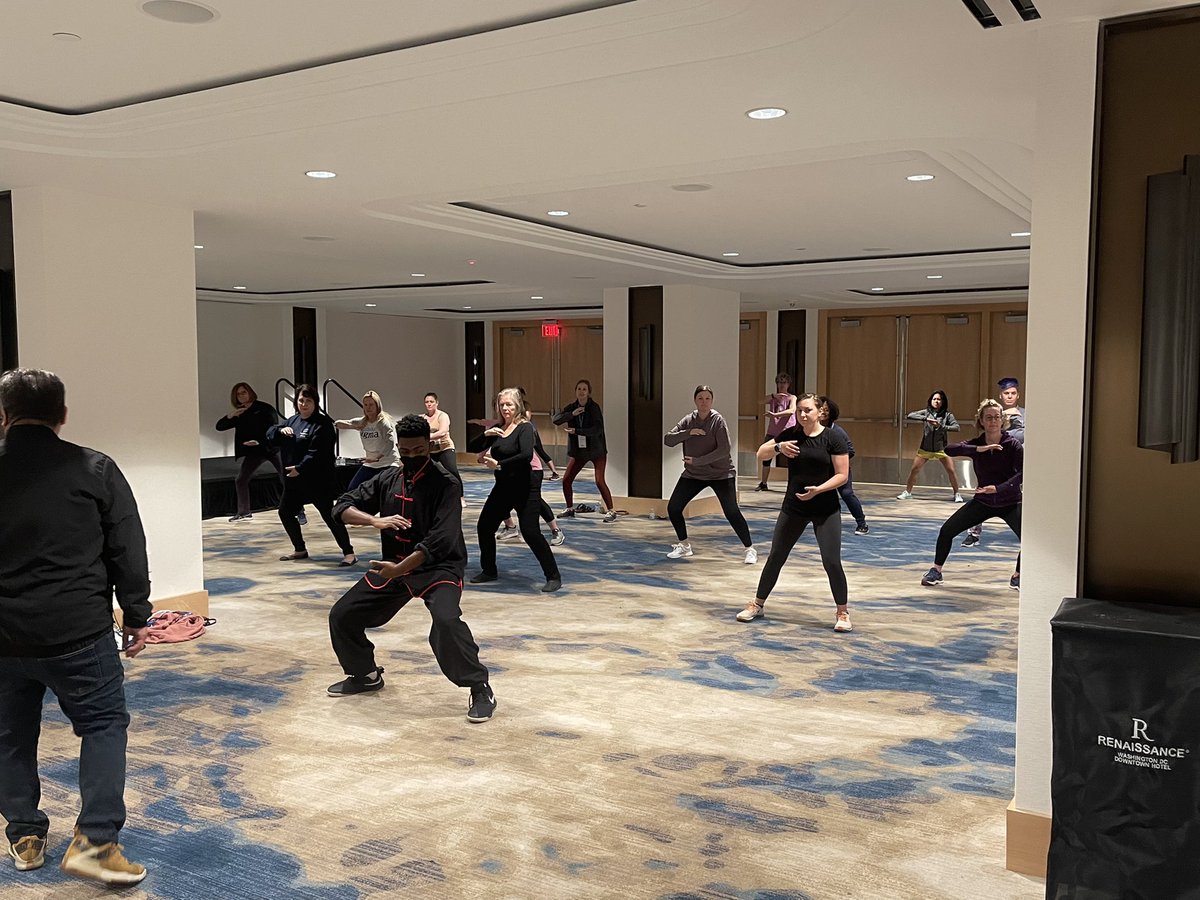 Tai Chi is not about how many repetitions you do, it’s about how much you get out of each repetition. 
Get the most out of the present. #sigmachwe22 @SigmaNursing #nursewellness