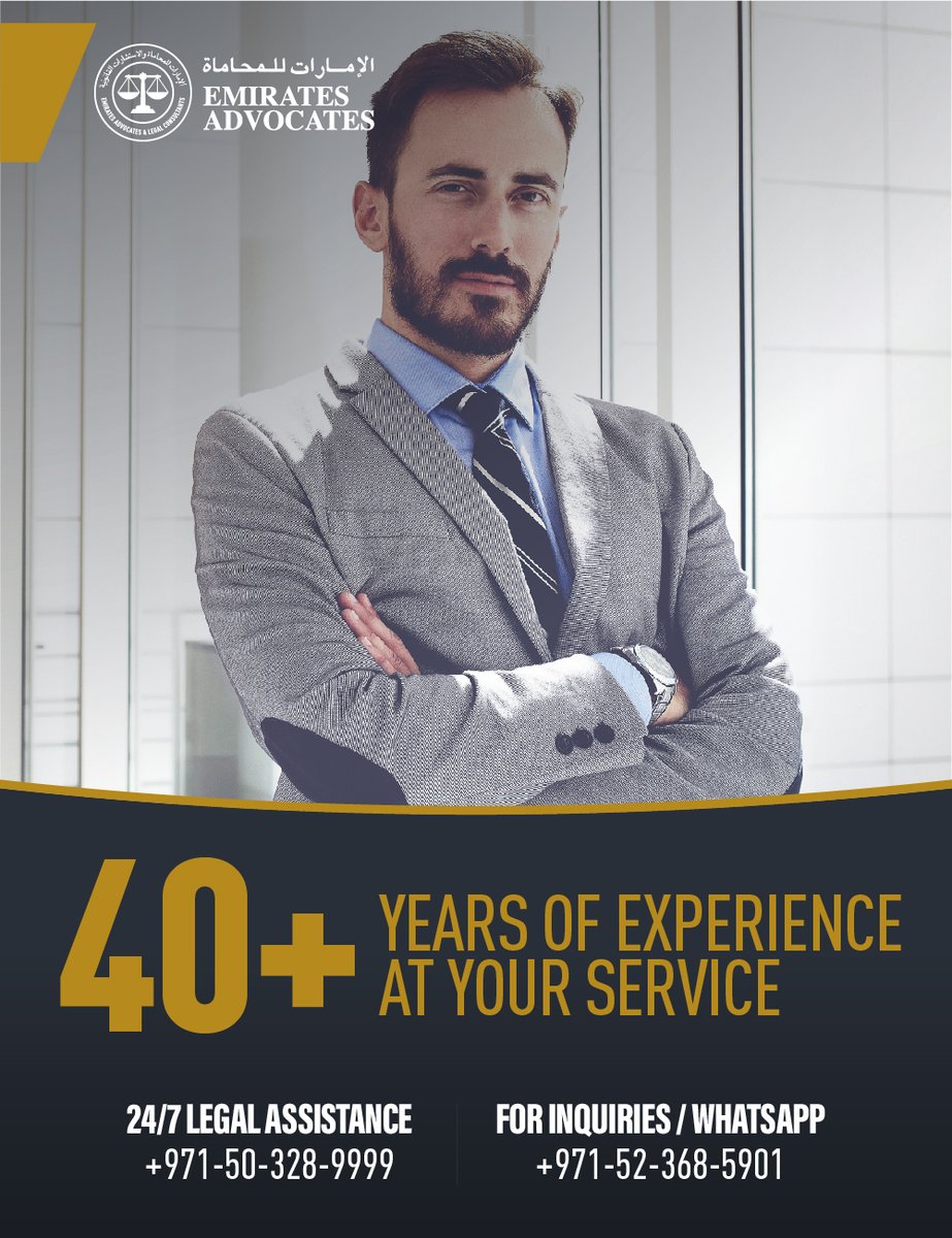 EmiratesAdvoca1's tweet photo. We are experts in providing you with the right advice to meet your needs, but we also know how to give you the peace of mind you need to continue doing business successfully. https://t.co/S0wzk2r6y9