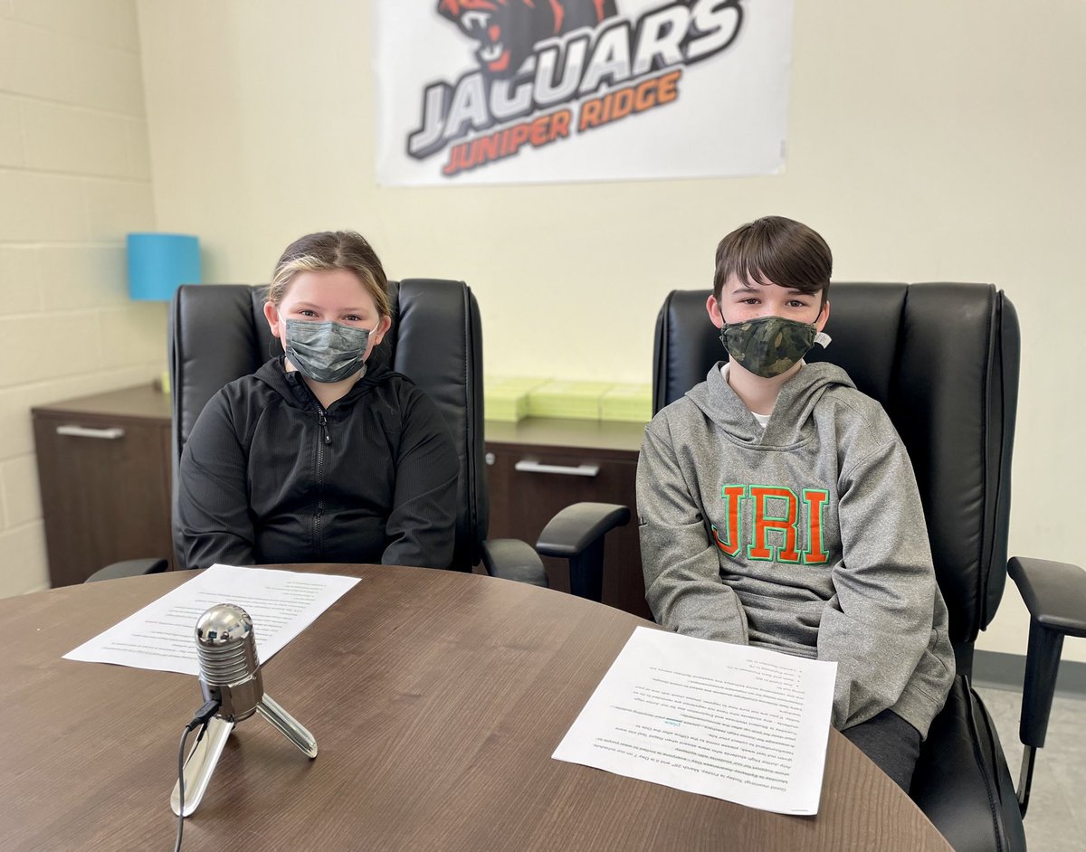 Shoutout to Kendra and Grayson in 6C for doing our Google Meet morning announcements today! Great job! 👏🏼 <a href="/JuniperRidgeNL/">Juniper Ridge Int</a> <a href="/NLESDCA/">NLESD</a>