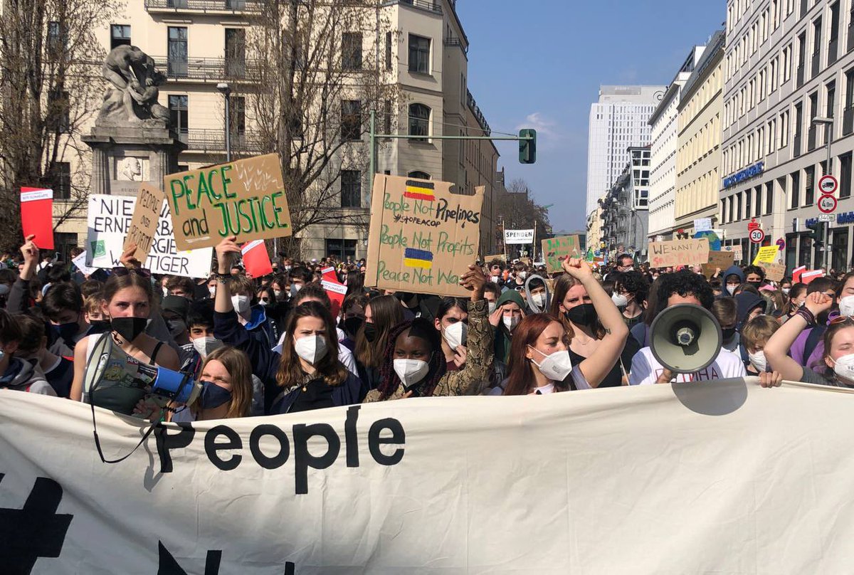 We are not going anywhere. Berlin, on the 10th global climate strike. #FridaysForFuture #PeaceAndJustice